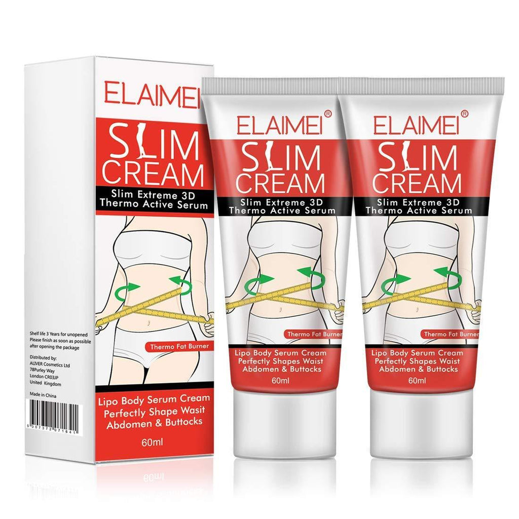 2 Pack Hot Cream, Slimming Fat Burning Cream for Belly, Waist, and Buttocks. Slimming Cream That Burns Fat & Moisturizing Firming and Slimming - Goodbye Cellulite - Sweat Cream for Women Weight Loss - BeesActive Australia