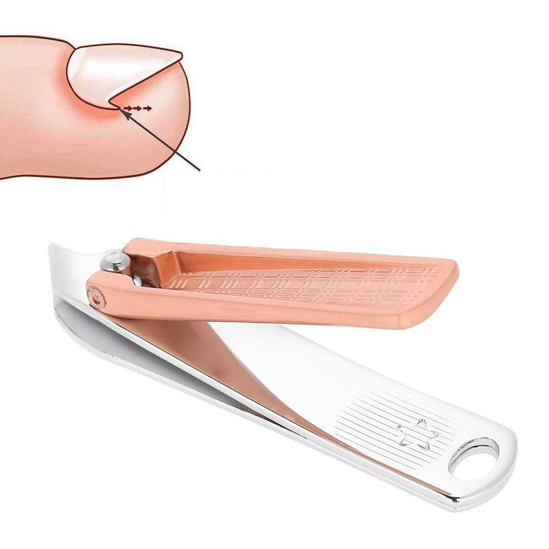 Fingernail Clippers, Nail Clippers Alloy Bevel Oblique Nail Cutter Preventing Nail Splitting with a Nail File, Ultra Sharp Sturdy Toenail Clipper Manicure Pedicure Finger Toe Scissors - BeesActive Australia