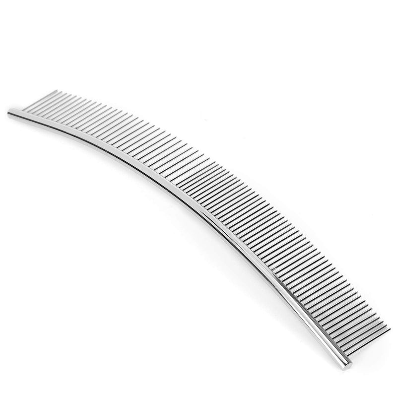 cersalt Pet Grooming Opening Knot Comb Curved Comb Pets Dogs Combs, Removal Brush Knot Comb Puppy for Pets Dogs Grooming Half thin and half dense, curved comb - BeesActive Australia