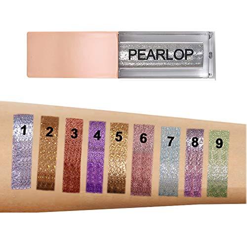 Pearlop’s Glitter Liquid Eyeshadow Set, 9 Colors, Waterproof Cosmetics Eyeliner, All Day Wear, Highlighter Makeup for Eyes, Lips, Face, Body (03) 03 - BeesActive Australia