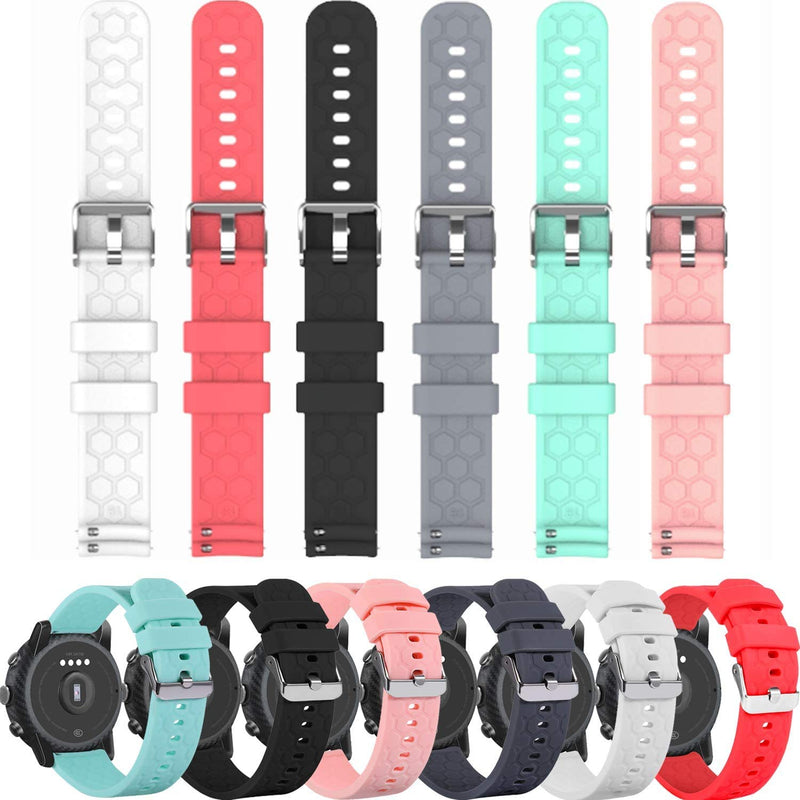 Bands Compatible with Willful Smartwatch Soft Flexible and Waterproof Classic Accessory Replacement Strap Wristbands for Willful Smartwatch Women Men (6Colors) 6Colors - BeesActive Australia