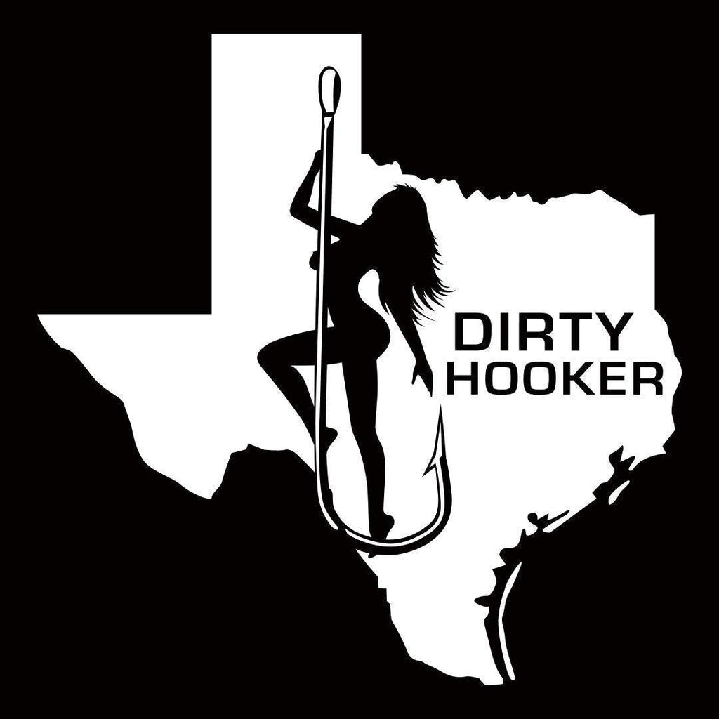 Dirty Hooker Fishing Gear, Texas Logo Decal - BeesActive Australia