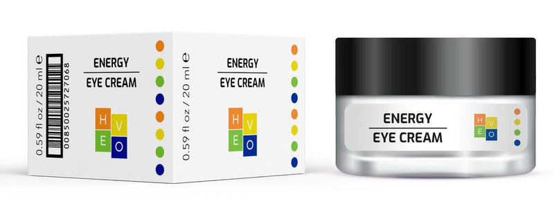 HE-VO Energy Eye Cream | Anti-Wrinkle Eye Cream for Dark Circles & Under Eye Bags | Hydrolyzed Silk Peptides | 0.67 Oz - BeesActive Australia