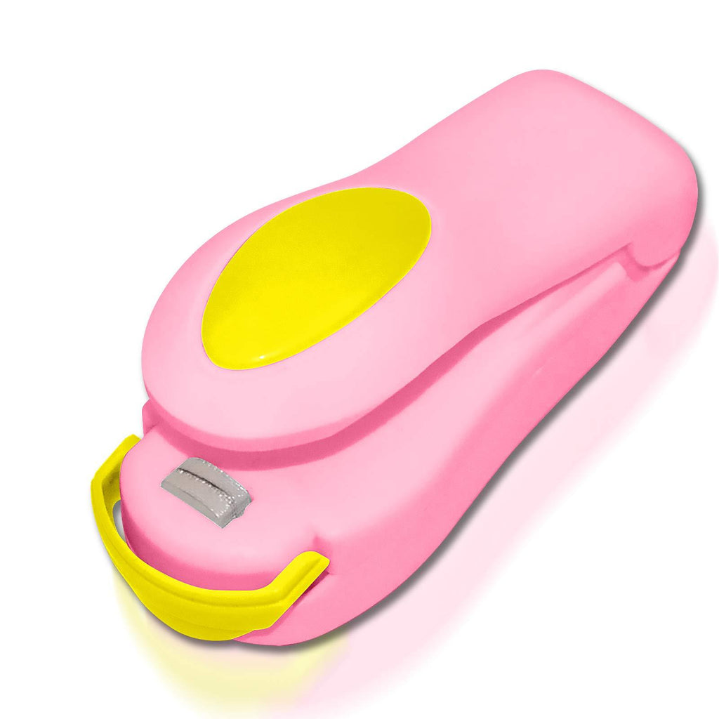 ROFTEK Portable Mini Sealing Household Machine, Mini Heat Bag Sealer, Handheld Heat Bag Sealer, Sealing Machine Hand Pressure Heat Sealing Machine for Airtight Food Sealer (Pink) Pink - BeesActive Australia