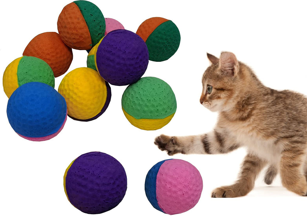 Pet Ball Foam Sponge Ball Cat Toy Soft Bouncy Noise Free Pet Ball Foam Sponge Ball - BeesActive Australia