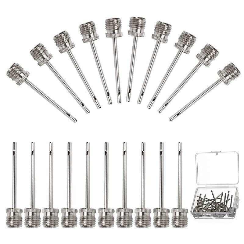 kiniza 20 Packs Air Pump Inflation Needles, Soccer Sports Ball Pump Needle Stainless Steel Basketball Inflating Pins Air Pump Needle for Balls Soccer Basketball Football Volleyball Rugby - BeesActive Australia