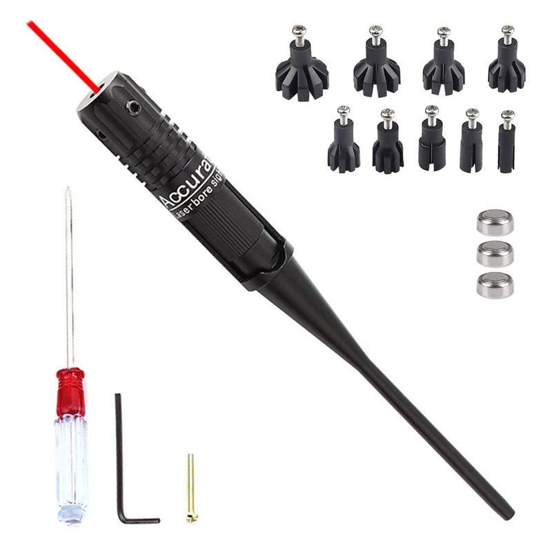 MOSANDON Red Dot Laser Bore Sight Kit for .20 to .54 Caliber Pistols Rifles Scopes, Multiple Caliber Adapters Laser Boresighter for Hunting - BeesActive Australia
