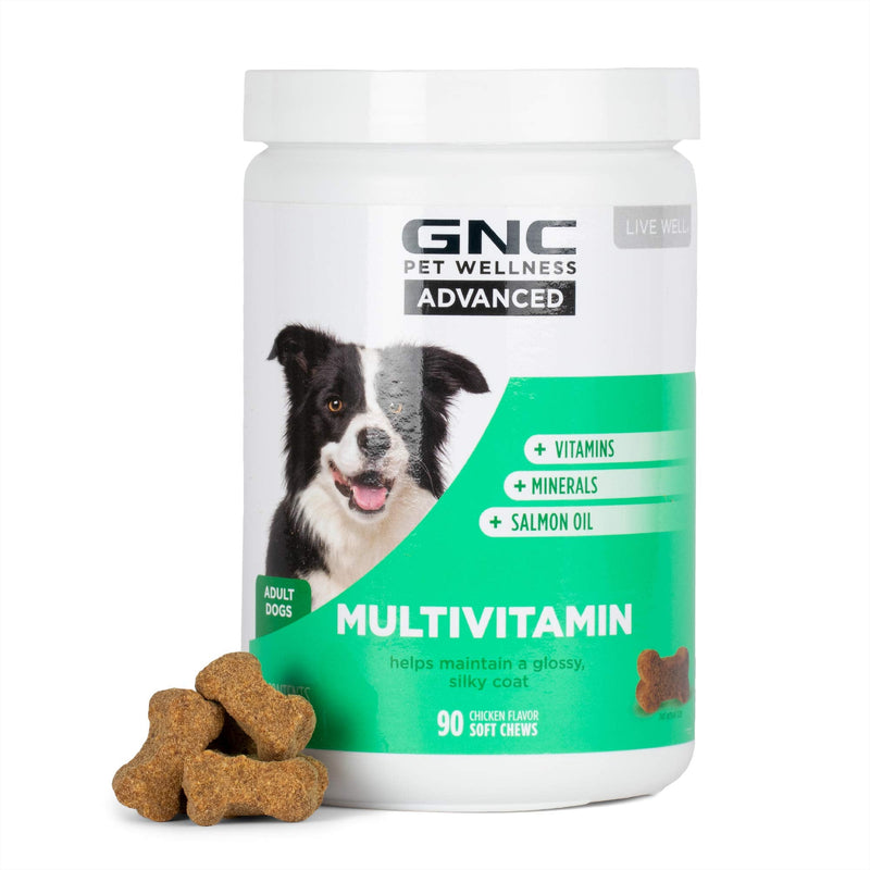 GNC for Pets Advanced Dog Supplement, 60 or 90 Ct - Dog Vitamins, Pet Supplements for Dog Health and Support, GNC Pets Pet Vitamins, GNC Dog Chews for Calming, Joint health, and More - Made in USA Multivitamin 90 Count - BeesActive Australia