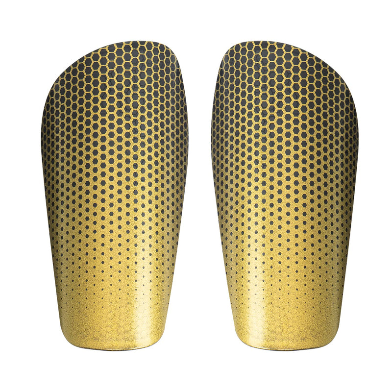 RIP-IT Womens Cut Slip-in Soccer Shin Guards - Includes Moisture Management Lined Padding Black & Gold Large - BeesActive Australia