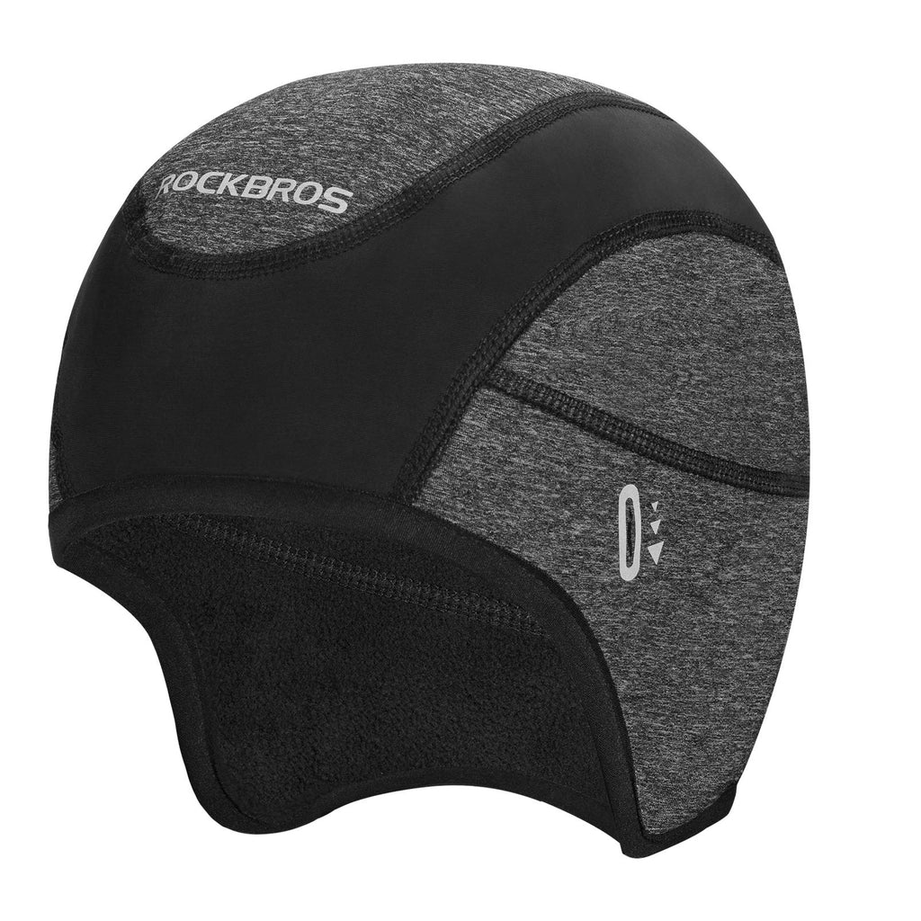 ROCK BROS Skull Cap Helmet Liner with Glasses Holes Winter Thermal Cycling Cap Beanie for Men Women Cycling Running Hiking Skiing Black - BeesActive Australia