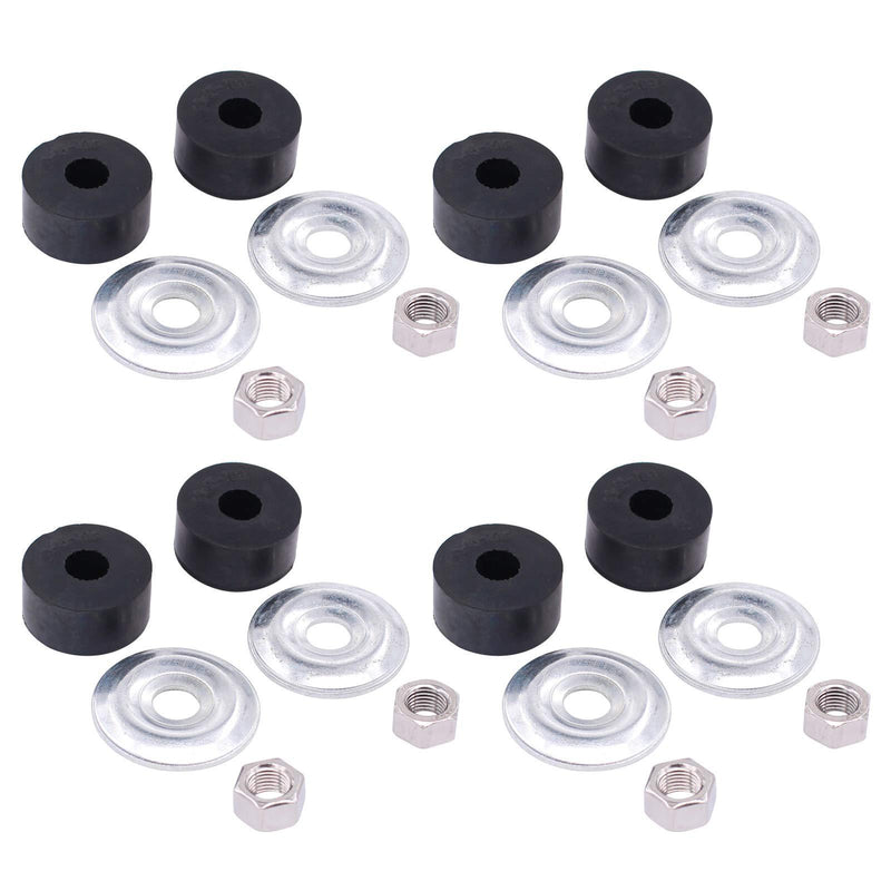 XtremeAmazing Shock Bushing Kit for EZGO 1989-Up TXT Marathon for Club Car DS Precedent 1982-Up Gas/Electric Golf Cart Front Rear Stud 1011415 Set of 4 - BeesActive Australia