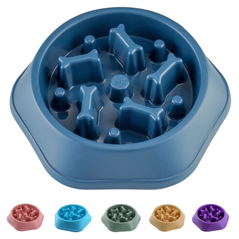 Slow Feeder Dog Bowls Slow Feeding Dog Bowl Small Medium Breed Dog Food Bowls Slow Feed Dog Bowl Slow Eating Dog Slow Feeder Bowl Puppy Dog Puzzle Slow Feeder Eater Bowl Lick Mat Treat Mat for Dogs 6.Blue - BeesActive Australia