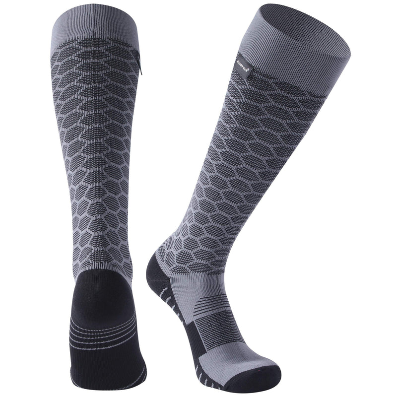 100% Waterproof Skiing Socks, [SGS Certified] RANDY SUN Unisex Knee High Breathable Hiking Trekking Sock 1 Pair Medium 1 Pair-grey-waterproof Knee High Socks - BeesActive Australia