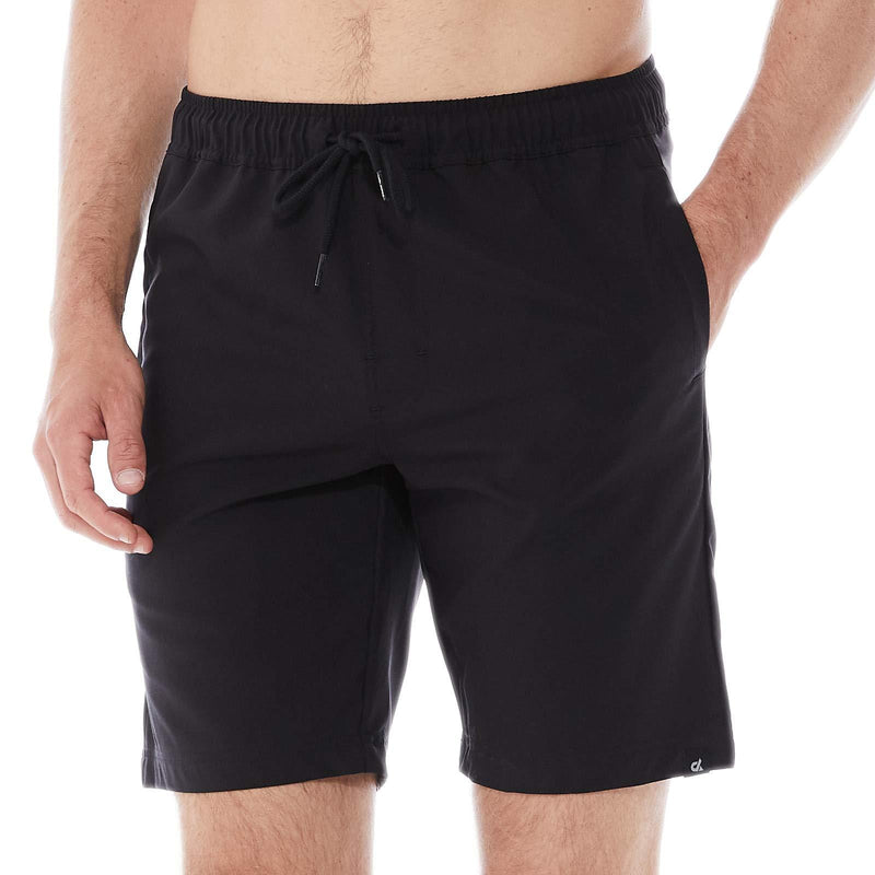 DINOGREY Men's Workout Running Shorts Quick Dry 4-Way Stretch Athletic Shorts Training Active Walkshorts with Zip Pockets Black Small - BeesActive Australia