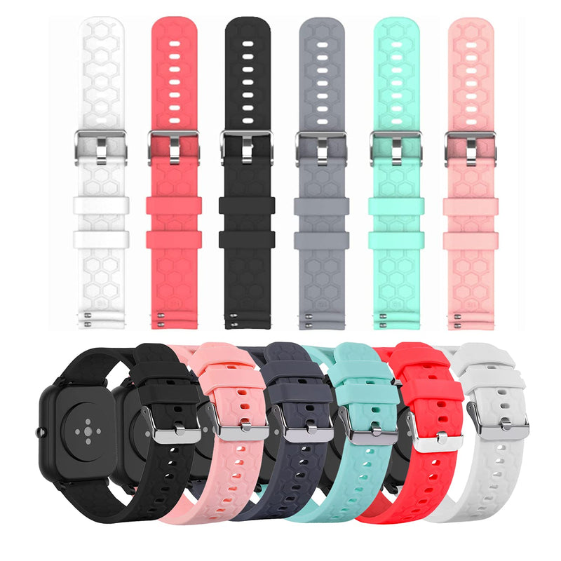 Bands Compatible with YAMAY SW021 SW023 ID205L ID205U ID205S Wristbands Colorful Silicone Waterproof Replacement Bracelet Strap for SW021 SW023 ID205L ID205U ID205S Smart Watch - BeesActive Australia