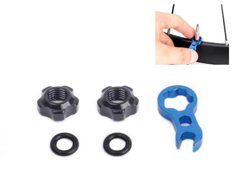 Juscyling Presta Valve Nuts Screws for MTB and Road Bike, with Multi-Function Wrench Tool Kit - BeesActive Australia