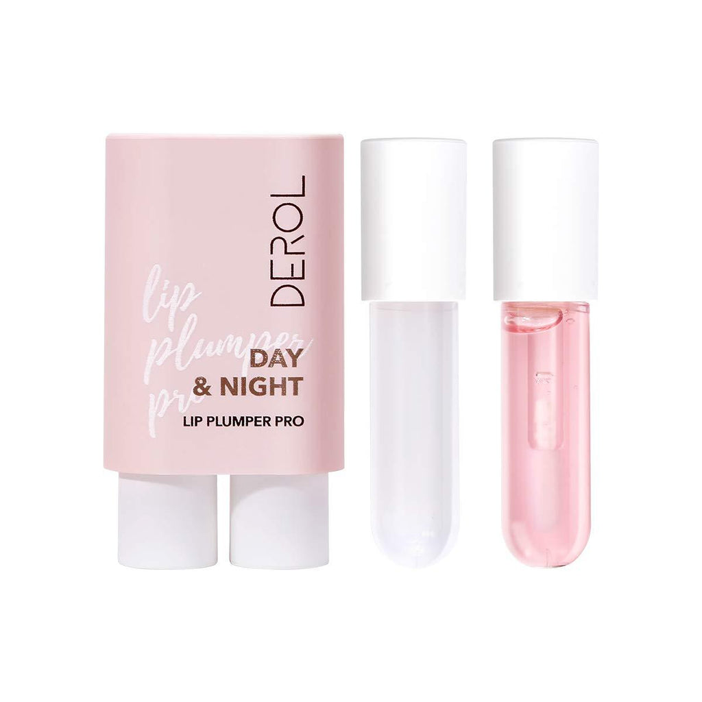 MEICOLY 2Pcs Lip Plumper Set Lip Gloss Reduce Fine Lines Mask Natural Lip Enhancer for Fuller Softer Long Lasting Moisturizer Care Day and Night Lip Oil Lipstick Primer - BeesActive Australia