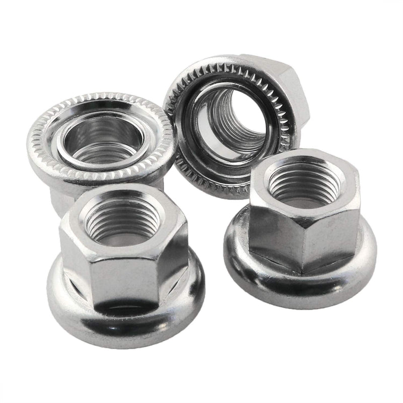 ZRM&E 4pcs M10 Bicycle Wheel Axle Nuts 10mm Rear Wheel Screw Nonslip Shaft DIY Refitting Accessories for Fixed Gear of Mountain Bike and Road Vehicle - BeesActive Australia