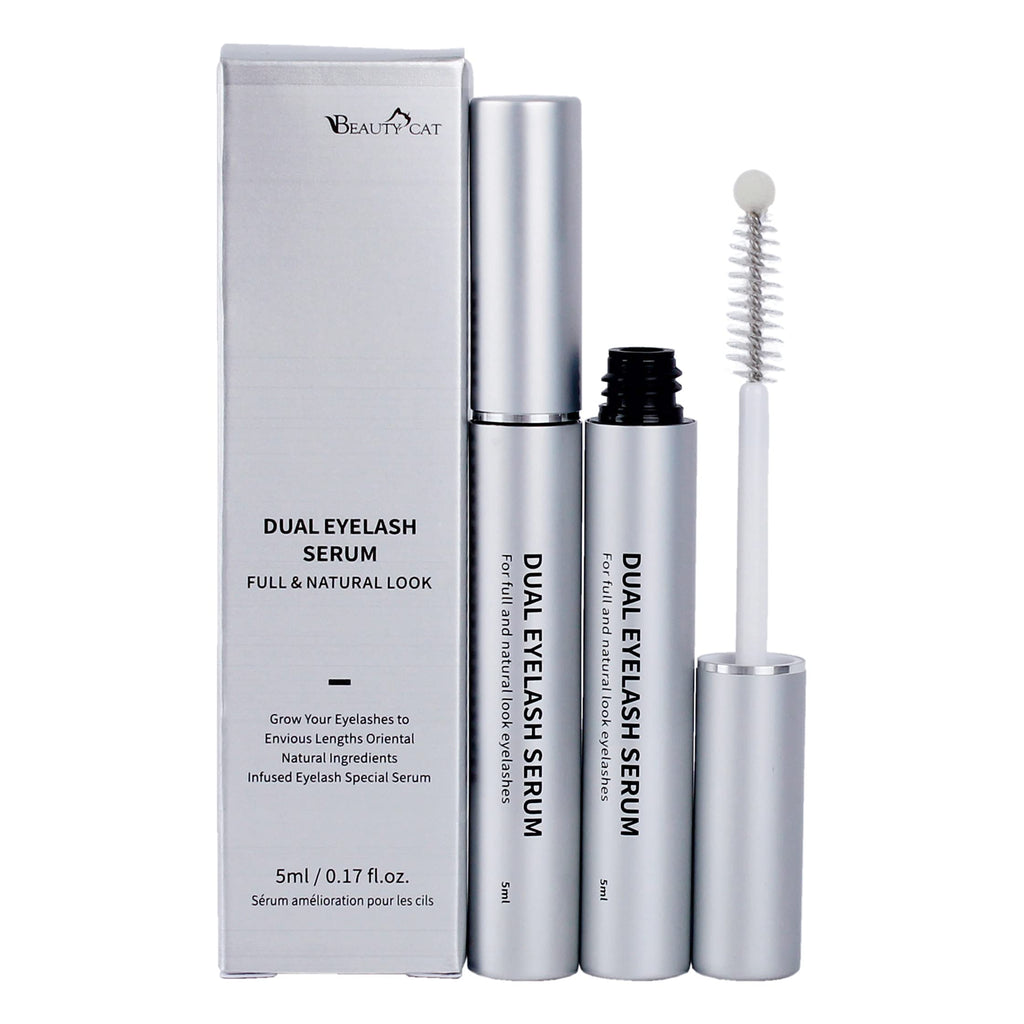 BEAUTY CAT Eyelash Growth Serum with Peptides and Natural Plant Source Extract for Growing Longer & Fuller Eyelashes and Eyebrows of Enhancer and Thicker 5ml / 0.17fl OZ nutrients Made in Korea - BeesActive Australia