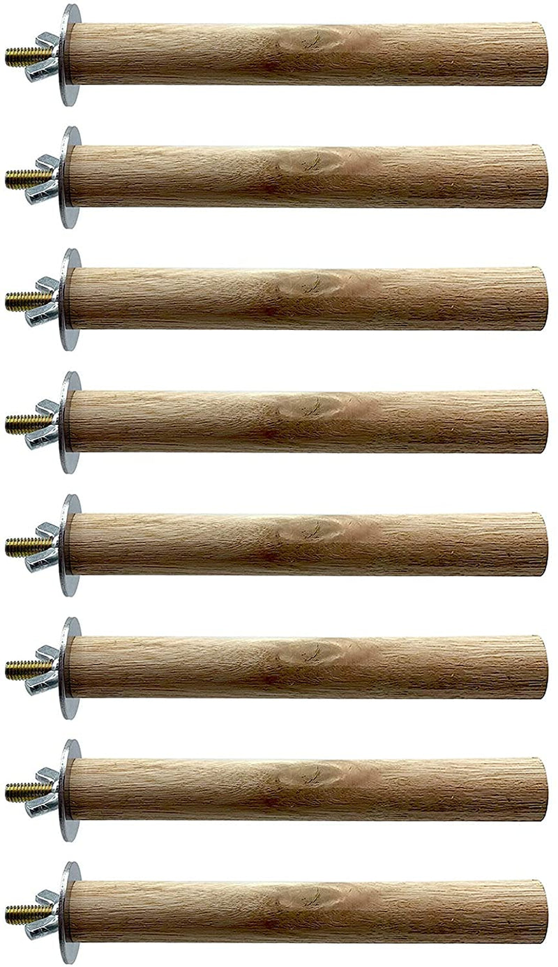 Tfwadmx Parakeet Perch Bird Stand Toy Natural Wood Platform Grinding Nail Cage Accessories for Small Birds Cockatiels Lovebirds Budgie Parrots 8 PCS - BeesActive Australia