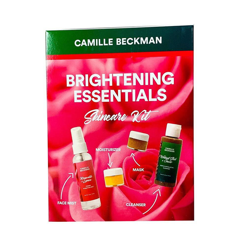 Camille Beckman Brightening Essentials Skincare Kit, Face Mist, Moisturizer, Mask, Cleanser, Gift Sample Kit - BeesActive Australia