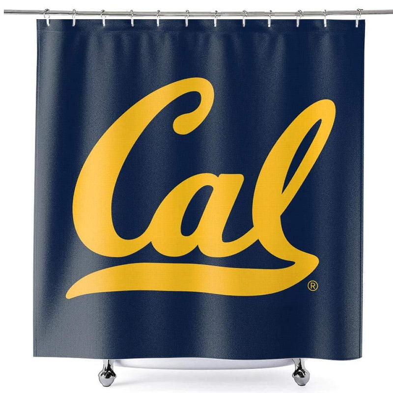 College Flags & Banners Co. Cal Berkeley Golden Bears Shower Curtain with Rod Hooks Soft Micro Fiber Polyester - BeesActive Australia