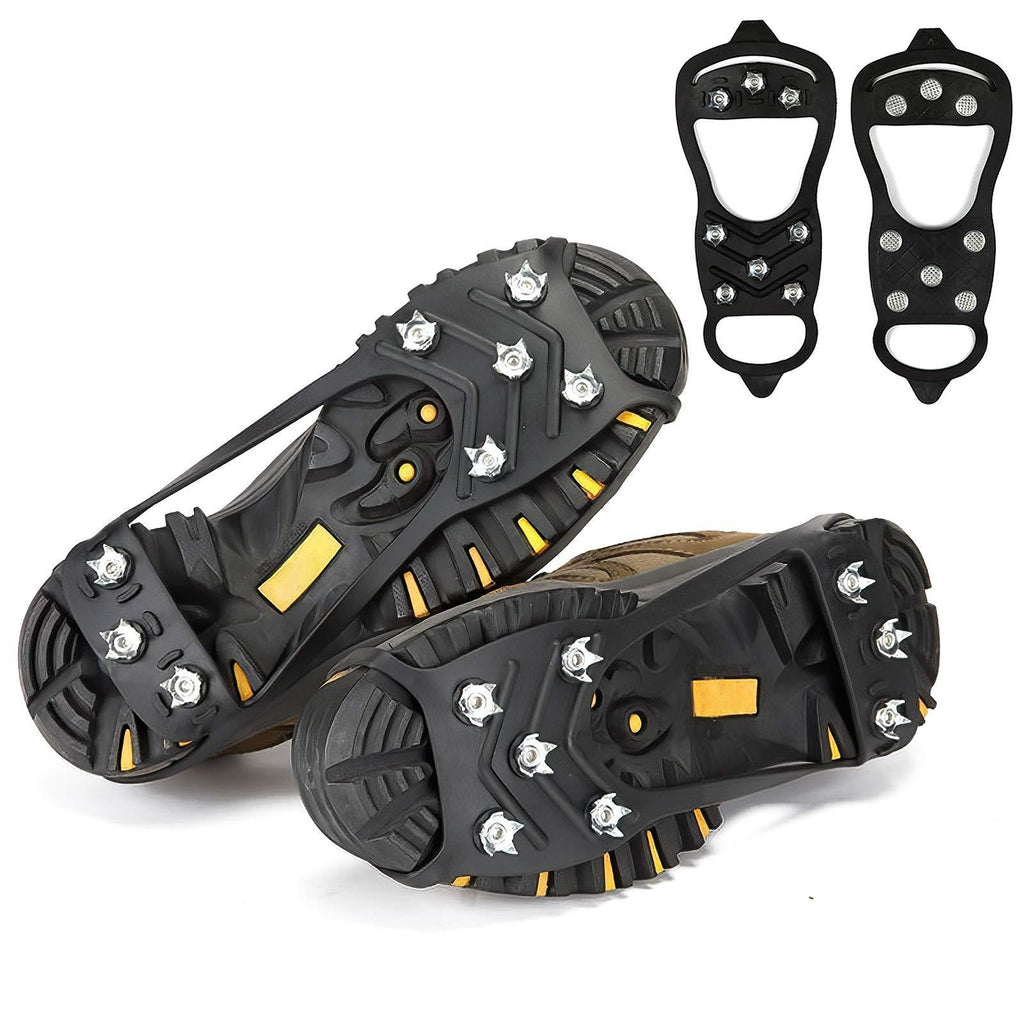 Crampons for Boots, crampons for Hiking and Anti-Skid, Walking Traction Cleats for Walking on Snow and ice, Upgraded Stainless Steel Cleats, The Best Choice for Winter Hiking Gear Large - BeesActive Australia