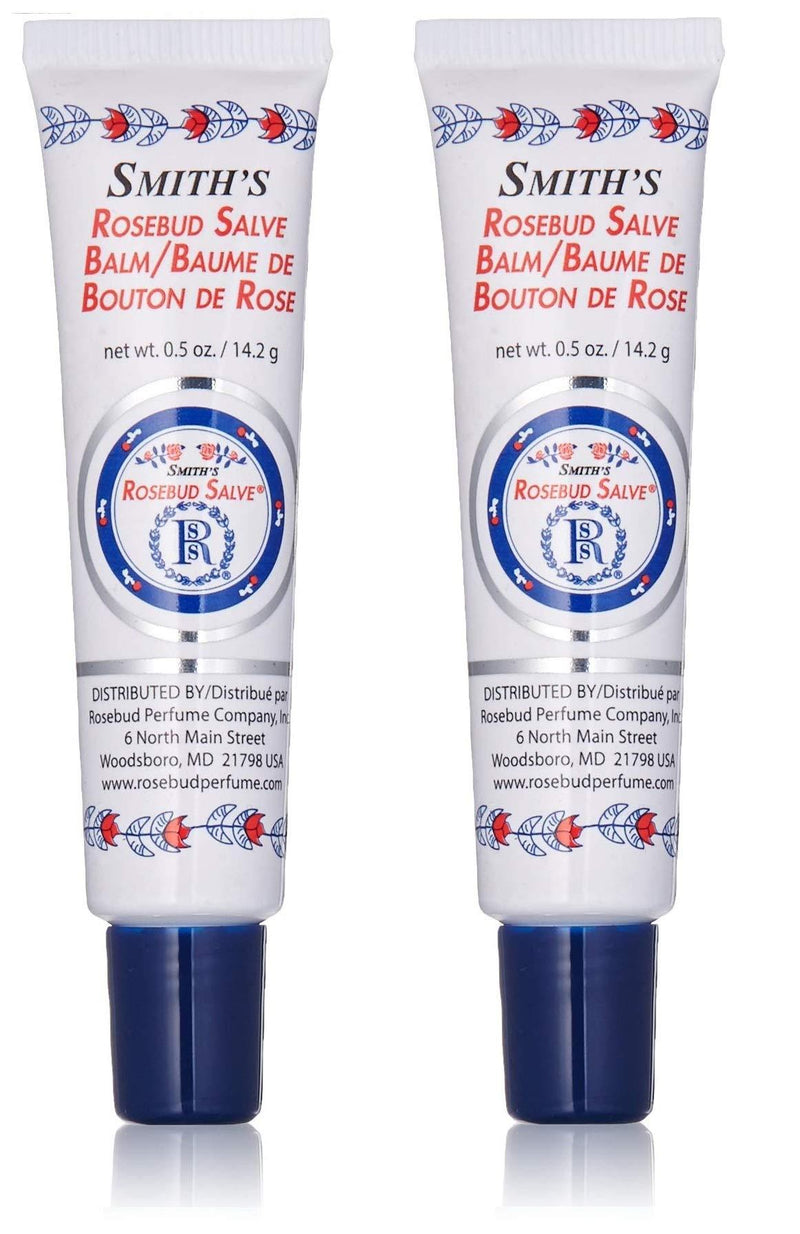 Rosebud Perfume Co. Original Rosebud Salve Tube Two Pack | Moisturizes and Protects Lips | Soothes Irritation and Dry Skin | 2 x 0.5 oz Tubes - BeesActive Australia