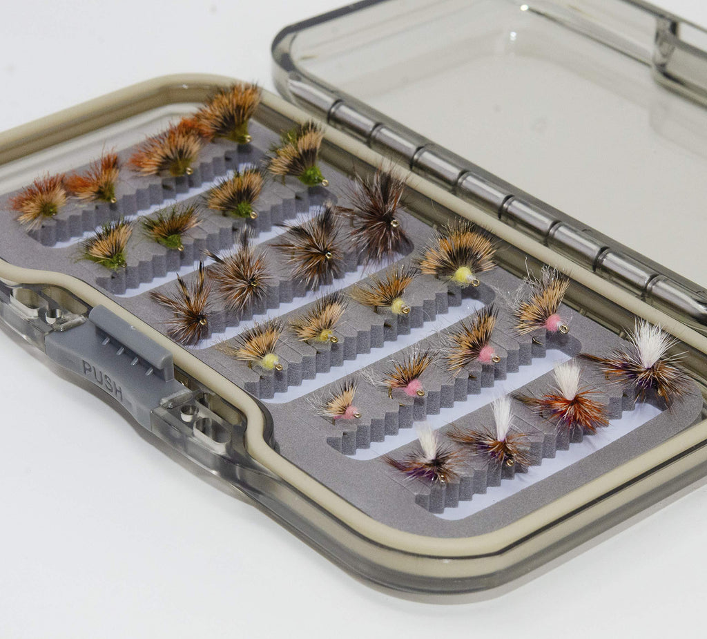 Outdoor Planet 24 Favorite Dry Fly Fishing Flies Assortment | Waterproof Fly Box | Adams, Parachute Adams, Dun Mayfly for Trout Fishing - BeesActive Australia