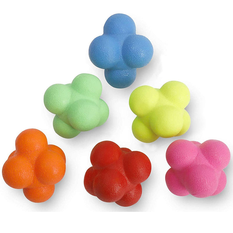 Yaegoo 6 PCS Reaction Balls Rubber Reaction Bounce Balls for Hand-Eye Coordination, Agility & Speed Reflex Training - BeesActive Australia