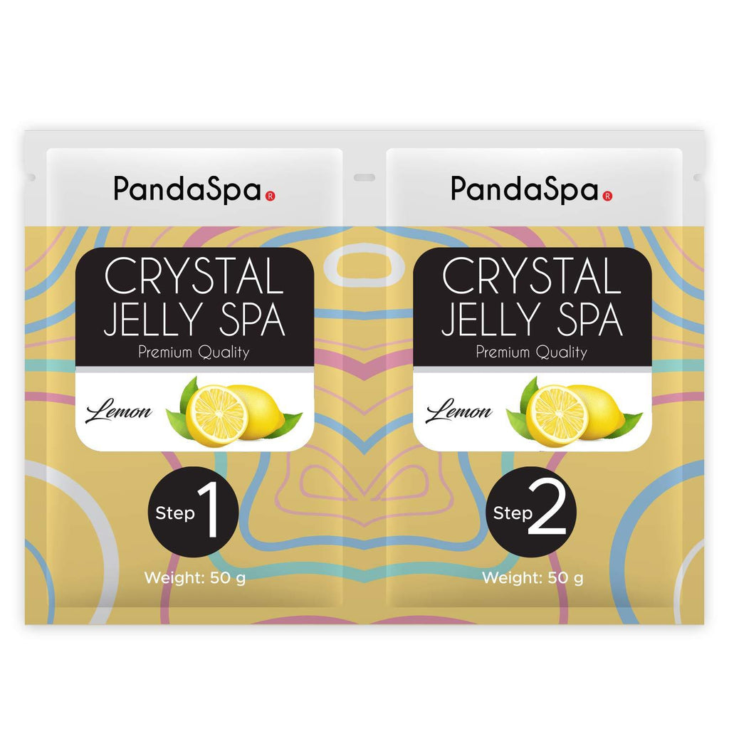Pandaspa Crystal Jelly for Pedicure Spa Foot Bath Soak and exfoliate tired feet - Lemon (1 Set) 1 Set - BeesActive Australia