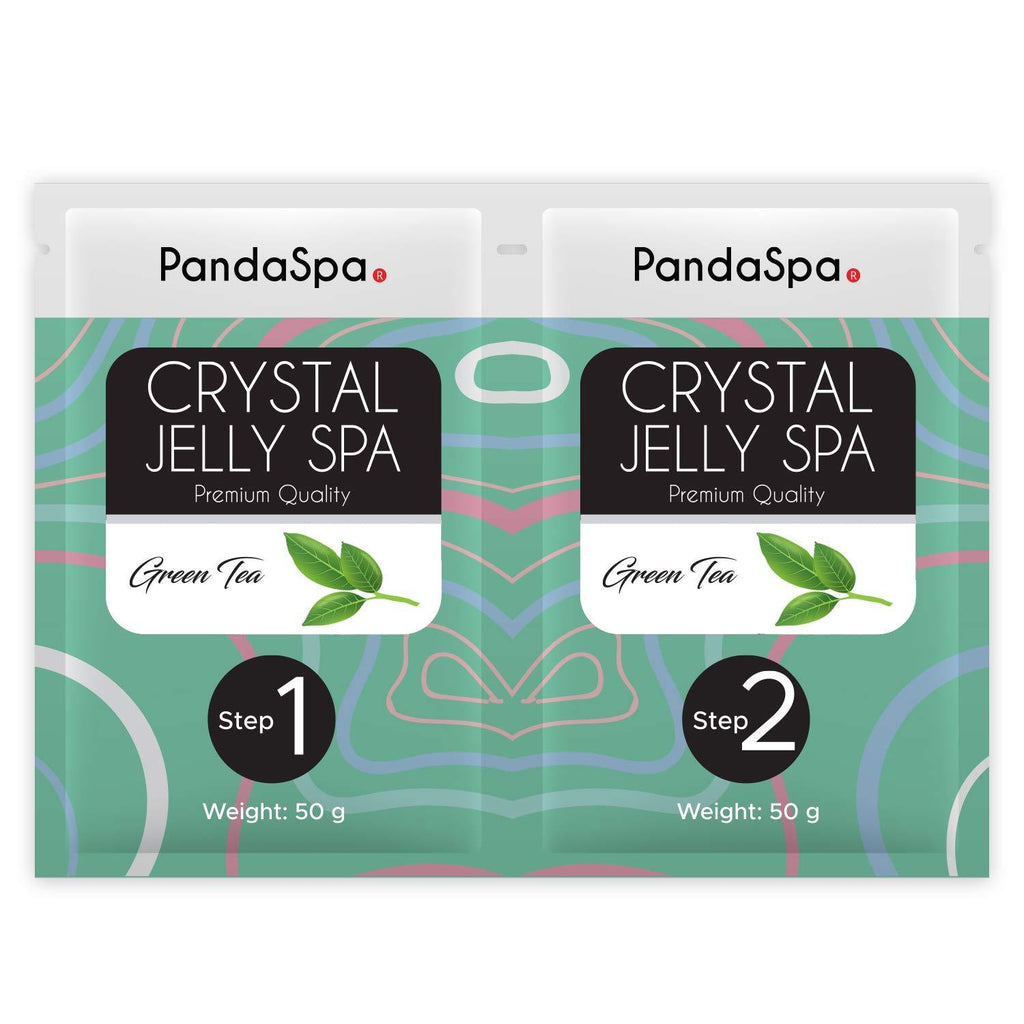 Pandaspa Crystal Jelly for Pedicure Spa Foot Bath Soak and exfoliate tired feet - Green Tea (1 Set) 1 Set - BeesActive Australia