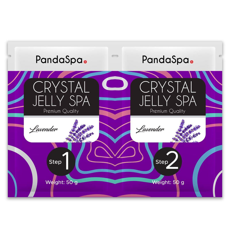 Pandaspa Crystal Jelly for Pedicure Spa Foot Bath Soak and exfoliate tired feet - Lavender (1 Set) 1 Set - BeesActive Australia
