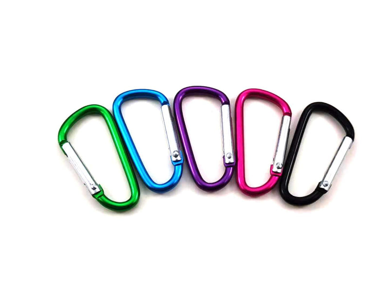 JIUMX 10pcs 1.8" Aluminum Carabiner D Ring ,EDC Spring Snap Hook for KeyChain Clip - BeesActive Australia