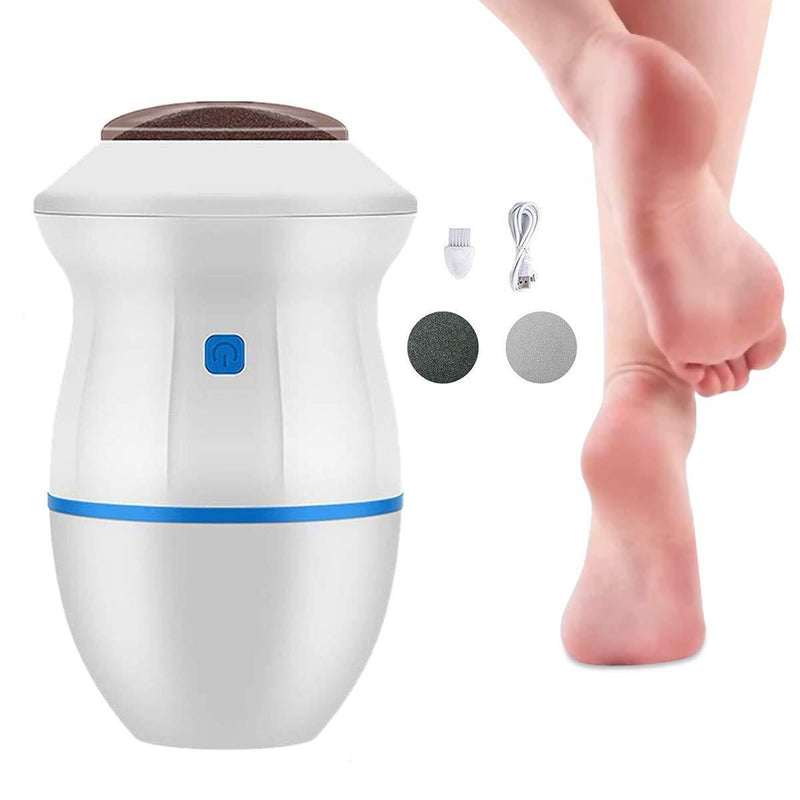 Electric Foot Grinder, Foot File Pedicure Tools, Portable USB Foot Care Dual Speed Callus Exfoliator Remover Eliminator Professional for Cracked Heels Dead Skin, Hard Cracked Dry Skin, Blue - BeesActive Australia