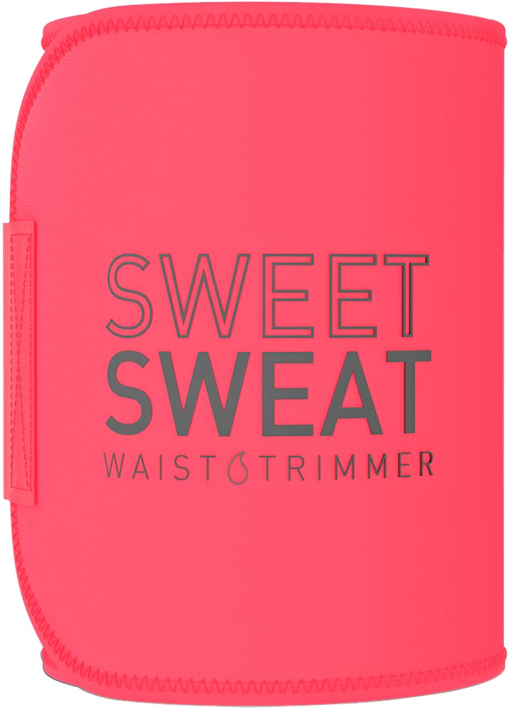 Sweet Sweat Waist Trimmer 'Neon' Series | Premium Waist Trainer Band for Men & Women Medium Neon Pink - BeesActive Australia