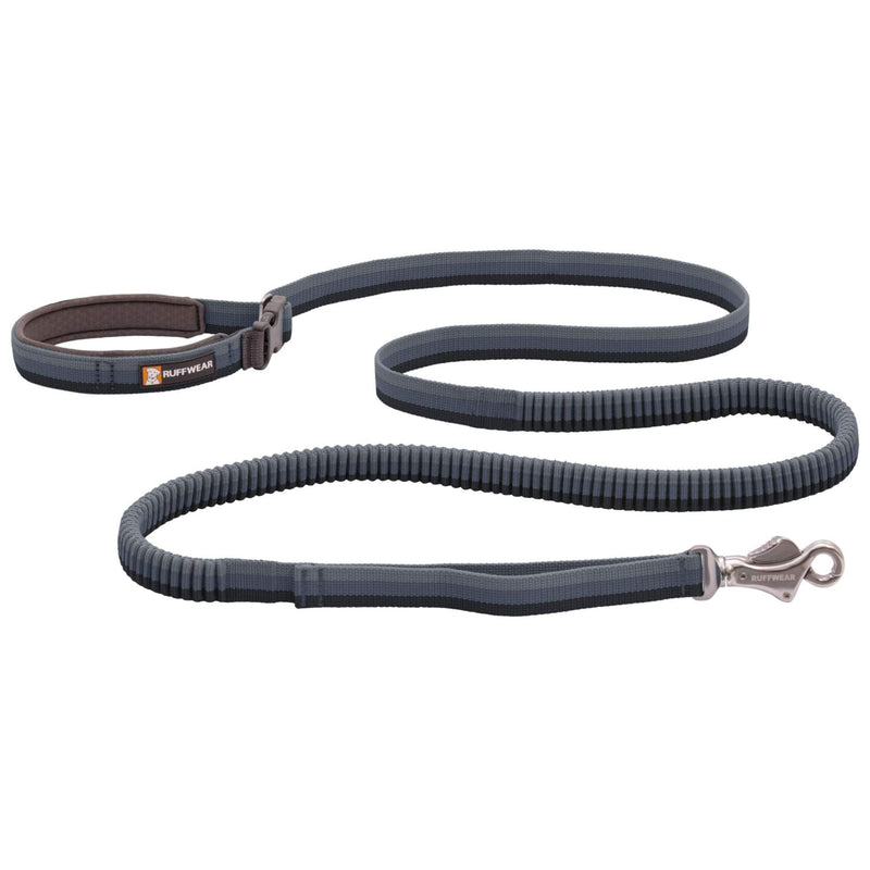 Ruffwear, Roamer Bungee Dog Leash, Hand-Held or Waist-Worn Extending Lead 5.5'-7' Granite Gray - BeesActive Australia