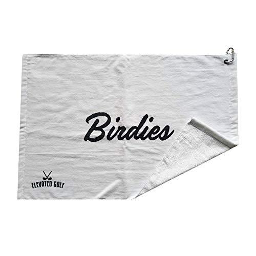 Birdies All Day Golf Towel 24 x 16 inch with Clip for Golf Bag, Golf Gifts for him or her - BeesActive Australia