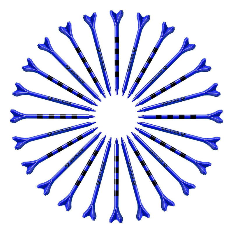 SAPLIZE Plastic Golf Tees (2-3/4"&3-1/4" Available) Reduces Friction & Side Spin 4 Prongs Plastic Tees Blue(3-1/4") 3-1/4", 50pcs - BeesActive Australia