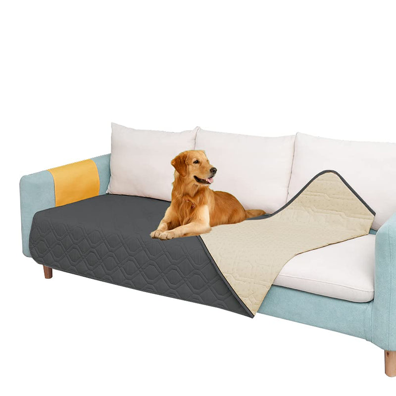 SUNNYTEX Waterproof Dog Bed Cover Dog Mat Pet Pad Pet Blanket for Couch Sofa Bed Mat Anti-Slip Furniture Protrctor 30 x 70 in (Pack of 1) Dark Grey - BeesActive Australia
