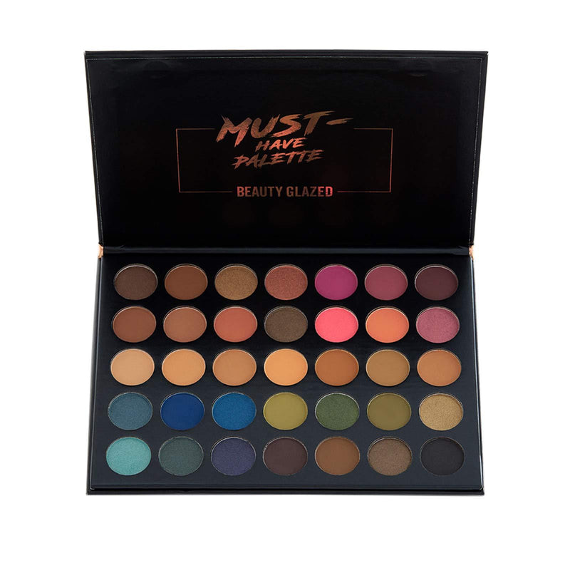 Professional Makeup Eyeshadow Palette 35 Colors Natural Colors Shimmer and Matte Eye Shadow Set Long-lasting Cosmetic High Pigment Make Up Palettes - BeesActive Australia