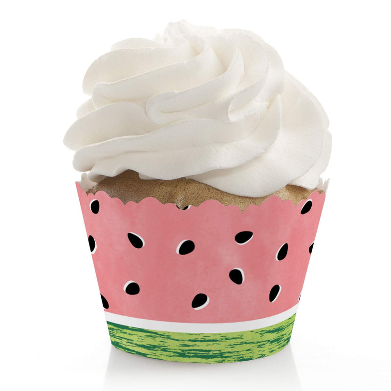 Big Dot of Happiness Sweet Watermelon - Fruit Party Decorations - Party Cupcake Wrappers - Set of 12 - BeesActive Australia
