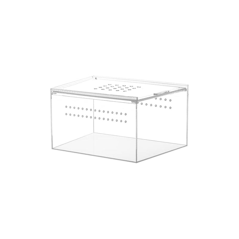 NANEEZOO Acrylic Reptile Breeding Box, 5x4x3 Inch Nano Flat/Long Enclosure Transparent Reptile Breeding Box Terrarium Cage Tank for Tarantula Scorpion Sling Isopods Invertebrates Insect Mantis - BeesActive Australia