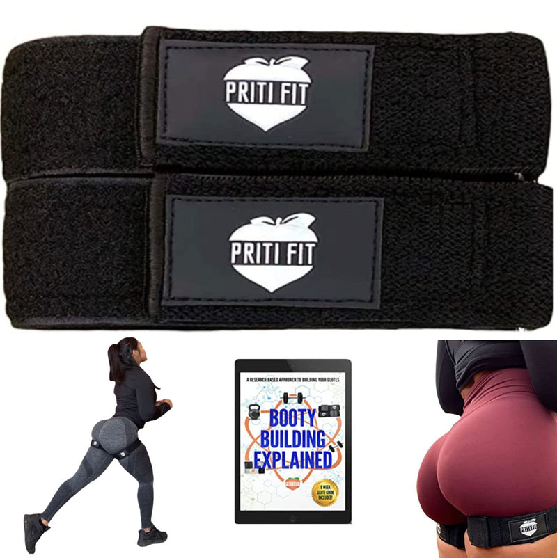 PRITI FIT BFR Booty Bands for Women-Includes 8 Week Guide for Legs, Glutes&Hip Building, Blood Flow Restriction Occlusion Workouts,Best Fabric Resistance Loop,Tone&Lift Your Butt,Squat,Thigh,Fitness - BeesActive Australia