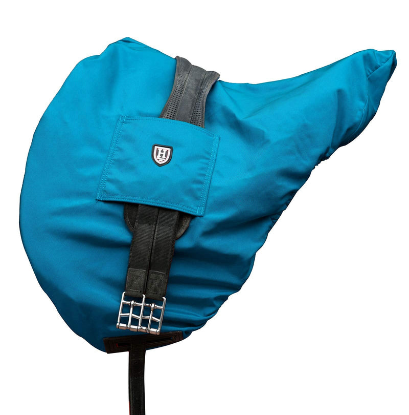 Harrison Howard Premium Waterproof/Breathable Fleece-Lined Saddle Cover Mars Black GP/CC-One Size Azure Blue - BeesActive Australia