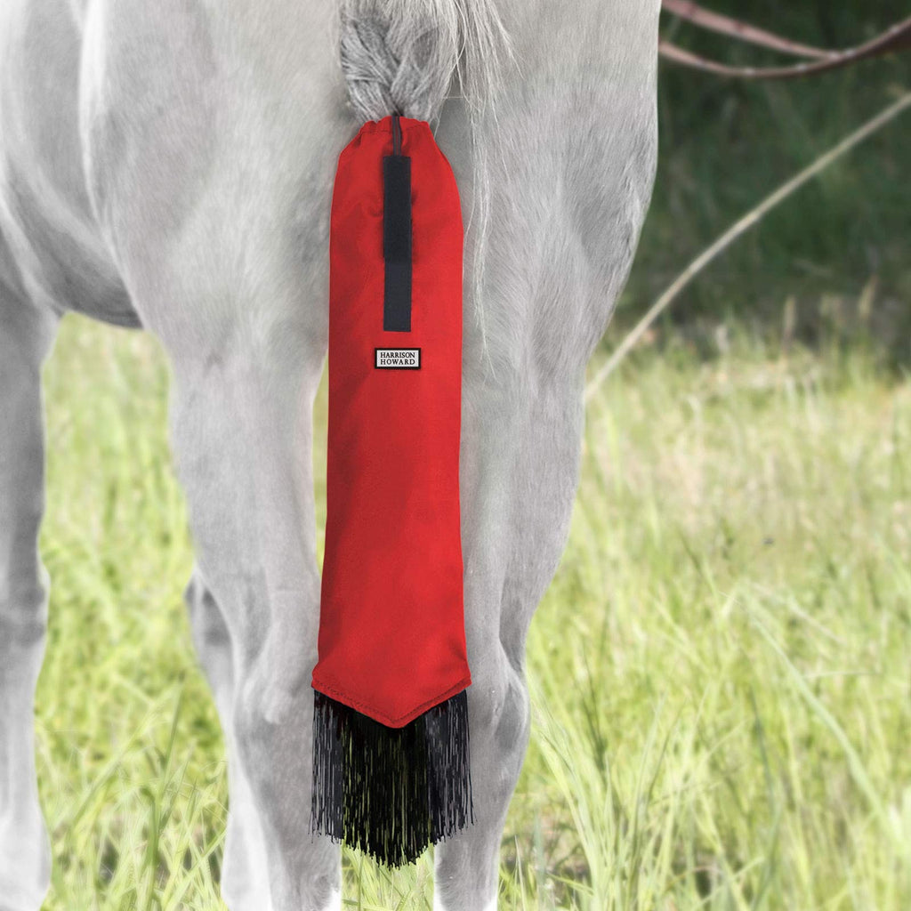 Harrison Howard Horse Tail Bag with Fringe Scarlet Red - BeesActive Australia