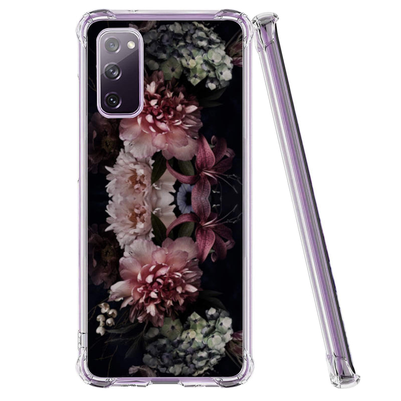 for Samsung Galaxy S20 FE 5G Case Premium Soft women Flexible TPU [Scratch-Resistant] Slim Crystal Clear Lace Silicone Rubber Bumper Phone Case for Samsung Galaxy S20 FE 5G, Crystal Clear 6.5-Inch-22 22 - BeesActive Australia