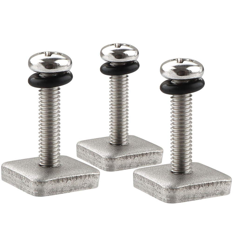 VTurboWay 316 Stainless Steel Fin Screw and Plate for Surf Longboard and SUP, 3 Pack, M5 Screw Suitable for Plastic Single Fin - BeesActive Australia