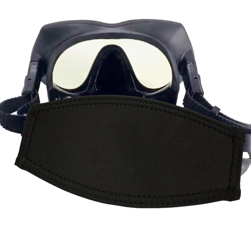AMUSEPROFI Neoprene Diving Mask Strap Cover - Diving Mask Slap Straps - Neoprene Cover for Dive and Snorkel Masks BLACK - BeesActive Australia
