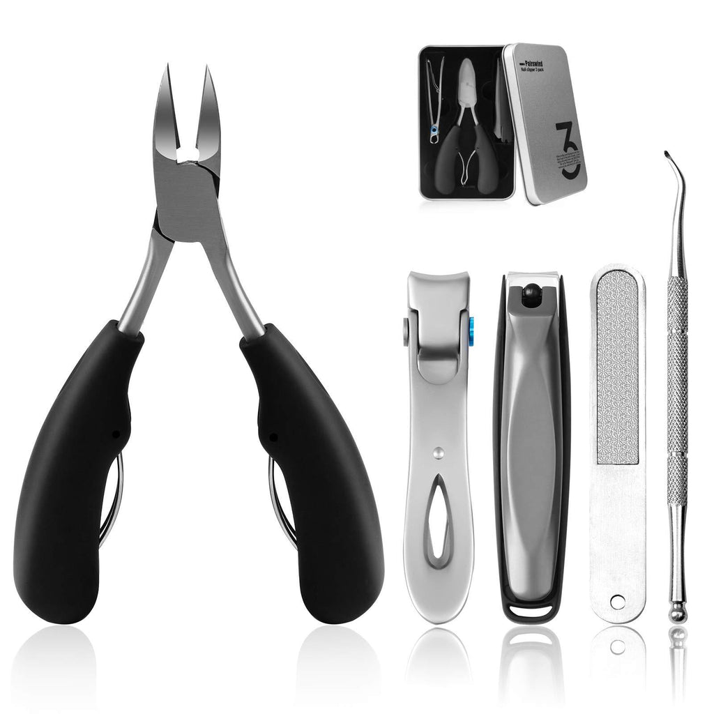 Nail Clippers for Thick, Mens Nail Clippers for Large Big Thick Nail (black) black - BeesActive Australia